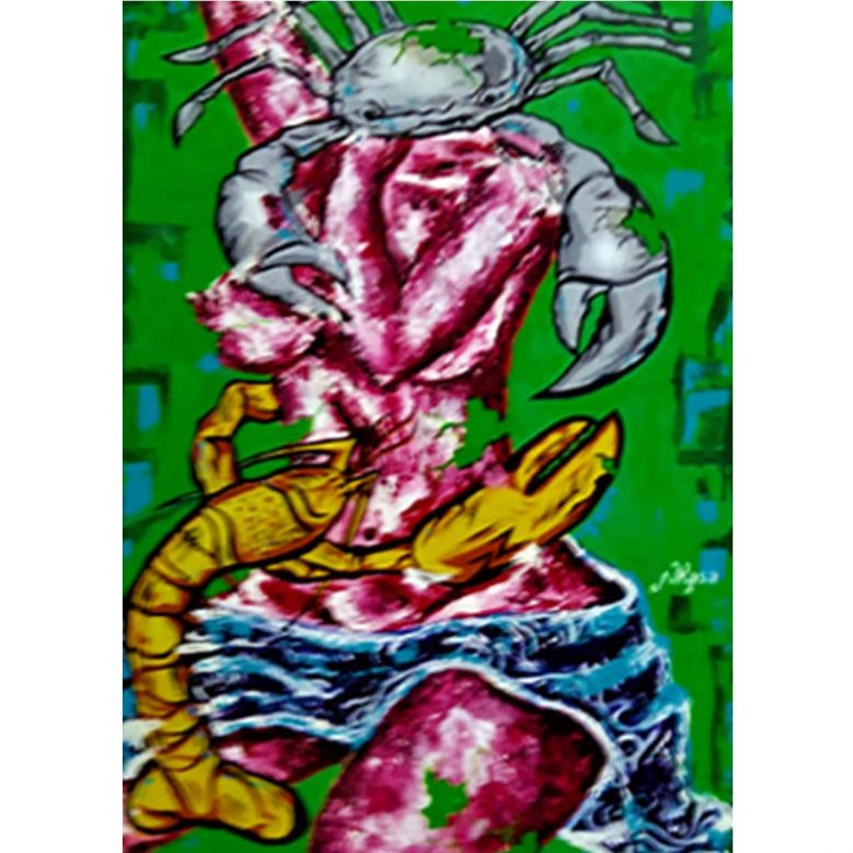 Nkasa: Feijão de Óleo de Palma {Pintura}