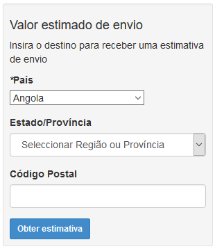 Estimativo Envio